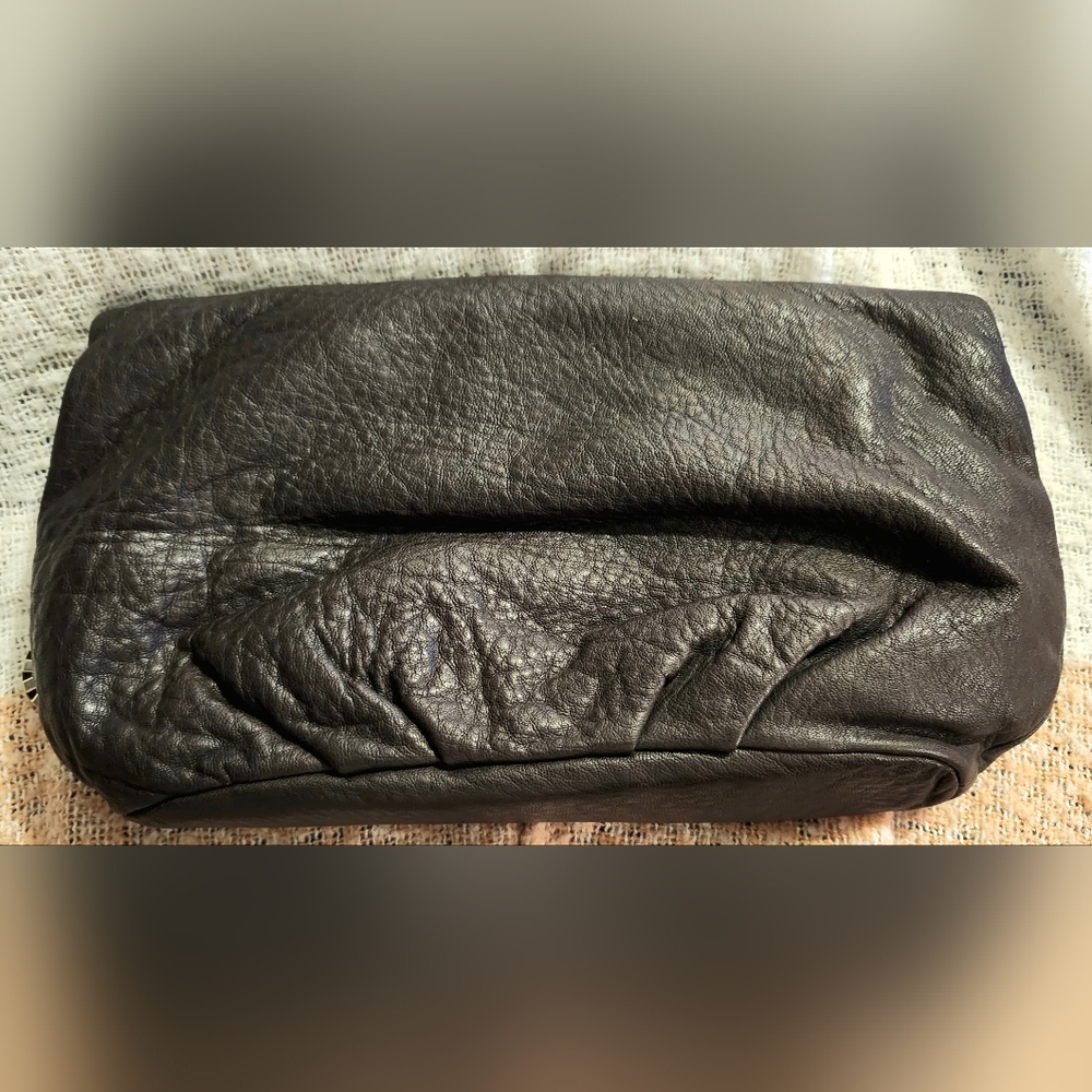 Vintage Ann Taylor LOFT Leather Studded Purse with Chain Strap - Picture 4 of 10